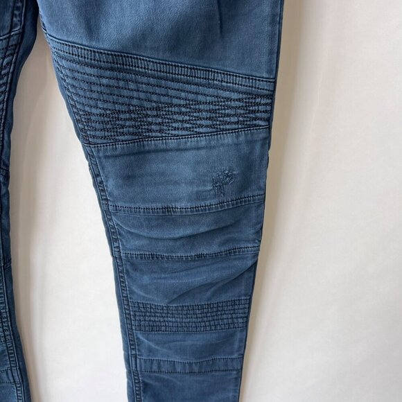 Diesel Men Bakari NE Blue moto skinny jeans, Size 32 L76 - Picture 5 of 13